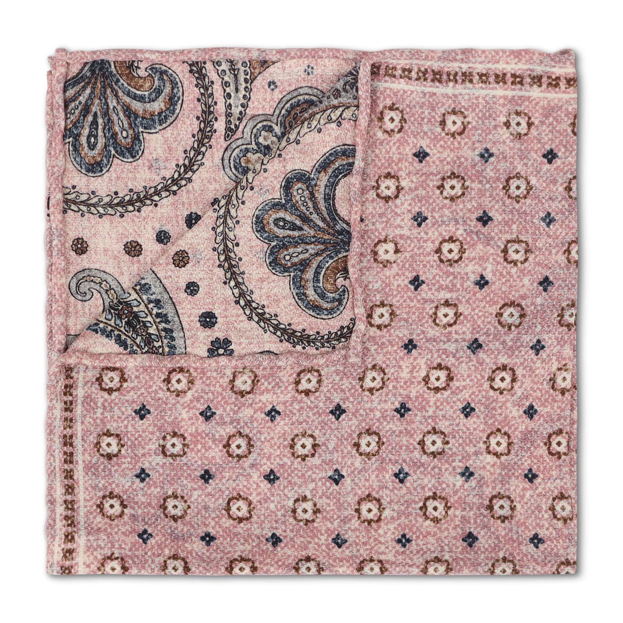 Double Sided Pink Floral & Paisley