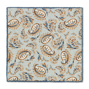 Load image into Gallery viewer, Double Sided Pastel Blue Artisan Paisley &amp; Dots
